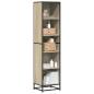 Preview: ARDEBO.de - Bücherregal Sonoma-Eiche 40x35x170,5 cm Holzwerkstoff