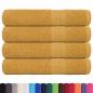 Preview: Handtücher FROGN 4 Stk. Gold 100x200 cm 360 g/m²