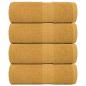 Preview: ARDEBO.de - Gästetücher FROGN 4 Stk. Gold 30x50 cm 360 g/m²