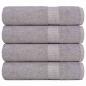 Preview: ARDEBO.de - Handtücher FROGN 4 Stk. Grau 50x100 cm 360 g/m²