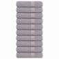 Preview: ARDEBO.de - Badetücher FROGN 10 Stk. Grau 100x150 cm 360 g/m²