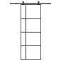 Preview: Schiebetür mit Beschlag 76x205 cm ESG-Glas & Aluminium