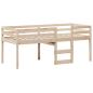 Preview: Hochbett mit Dach 90x200 cm Massivholz Kiefer