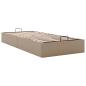 Preview: Ottoman-Bett ohne Matratze Cappuccino-Braun 90x190cm Kunstleder