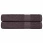 Preview: ARDEBO.de - Saunatücher FROGN 2 Stk. Anthrazit 80x200 cm 360 g/m²