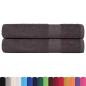 Preview: Saunatücher FROGN 2 Stk. Anthrazit 80x200 cm 360 g/m²