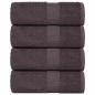 Preview: ARDEBO.de - Waschlappen FROGN 4 Stk. Anthrazit 15x21 cm 360 g/m²