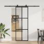 Preview: Schiebetür mit Beschlag 76x205 cm ESG-Glas & Aluminium