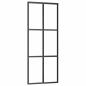 Preview: Schiebetür mit Beschlag 76x205 cm ESG-Glas & Aluminium