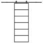 Preview: ARDEBO.de - Schiebetür mit Beschlag 76x205 cm ESG-Glas & Aluminium