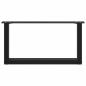 Preview: Couchtischbeine U-Form 2 Stk. Schwarz 70x(30-31) cm Stahl