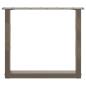 Preview: Couchtischbeine U-Form 2 Stk. Naturstahl 50x(42-43) cm Stahl