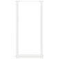 Preview: Konsolentischbeine U-Form 2 Stk. Weiß 38x(72-73) cm Stahl