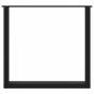 Preview: Esstischbeine U-Form 2 Stk. Schwarz 90x(72-73) cm Stahl