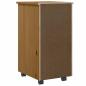 Preview: Rollschrank mit Schubladen MOSS Honigbraun Massivholz Kiefer