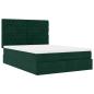 Preview: Ottoman-Bett mit Matratzen Dunkelgrün 140x190 cm Samt