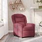 Preview: ARDEBO.de - Relaxsessel Weinrot Stoff
