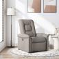 Preview: ARDEBO.de - Relaxsessel Taupe Stoff