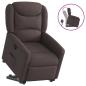 Preview: Relaxsessel mit Aufstehhilfe Dunkelbraun Stoff