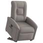 Preview: ARDEBO.de - Relaxsessel mit Aufstehhilfe Taupe Stoff