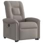 Preview: Relaxsessel mit Aufstehhilfe Taupe Stoff