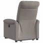 Preview: Relaxsessel mit Aufstehhilfe Taupe Stoff
