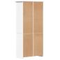 Preview: Bücherregal BODO Weiß 82x40x173 cm Massivholz Kiefer