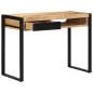 Preview: Schreibtisch 100x50x75 cm Raues Massivholz Mango