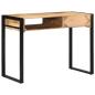 Preview: Schreibtisch 100x50x75 cm Raues Massivholz Mango
