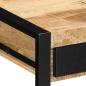 Preview: Schreibtisch 100x50x75 cm Raues Massivholz Mango