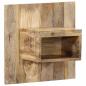 Preview: ARDEBO.de - Nachttisch 50x27x50 cm Raues Mango-Massivholz