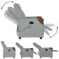 Preview: Massagesessel Hellgrau Stoff