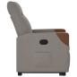 Preview: Relaxsessel mit Aufstehhilfe Taupe Stoff