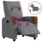 Preview: Massagesessel Elektrisch Dunkelgrau Stoff