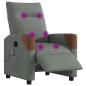 Preview: Massagesessel Elektrisch Dunkelgrau Stoff