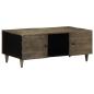 Preview: ARDEBO.de - Couchtisch Hellgrau 100x54x40 cm Massivholz Mango
