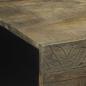 Preview: Couchtisch Hellgrau 100x54x40 cm Massivholz Mango