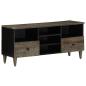 Preview: ARDEBO.de - TV-Schrank 100x33x46 cm Massivholz Mango