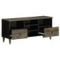 Preview: TV-Schrank 100x33x46 cm Massivholz Mango
