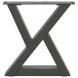 Preview: Couchtischbeine 2 Stk. Anthrazit 30x(30-31,3) cm Stahl