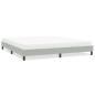 Preview: ARDEBO.de - Bettgestell ohne Matratze Hellgrau 200x210 cm Samt