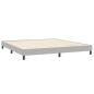 Preview: Bettgestell ohne Matratze Hellgrau 200x210 cm Samt