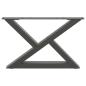 Preview: Couchtischbeine 2 Stk. Anthrazit 60x(30-31,3) cm Stahl