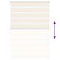 Preview: Doppelrollo Marmorbeige 110x100cm Stoffbreite 105,9 cm Polyester