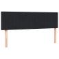 Preview: Boxspringbett mit Matratze Schwarz 160x210 cm Samt