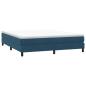 Preview: ARDEBO.de - Boxspringbett ohne Matratze Dunkelblau 180x210 cm Samt