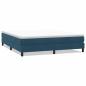 Preview: Boxspringbett ohne Matratze Dunkelblau 180x210 cm Samt