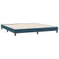 Preview: Boxspringbett ohne Matratze Dunkelblau 180x210 cm Samt