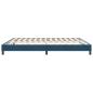 Preview: Boxspringbett ohne Matratze Dunkelblau 180x210 cm Samt