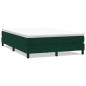 Preview: Boxspringbett ohne Matratze Dunkelgrün 160x210 cm Samt